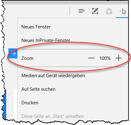 Zoom-Funktion im Firefox Browser